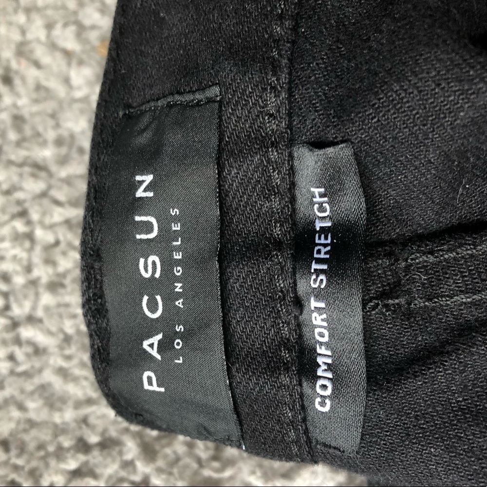 Ripped black men’s pacsun skinny jeans